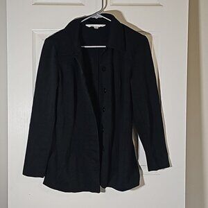 Express Black Button Up Jacket Size 1/2